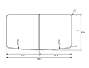 パナソニック Panasonic 風呂ふた GVR1176UD (RSJ79HN1Y) 断熱組フタ 幅×奥行 1567×859mm 本体厚み 22.0mm ホワイト