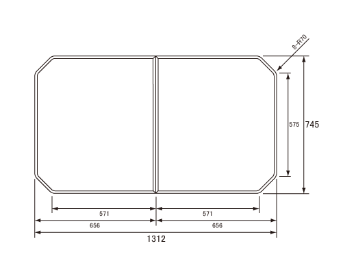 pi\jbN Panasonic Cӂ tt^ GVR1224UD fMgt^ ~s 1312~745mm {̌ 22.0mm zCg