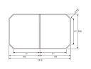 パナソニック Panasonic 風呂ふた フロフタ GVR1224UD 断熱組フタ 幅×奥行 1312×745mm 本体厚み 22.0mm ホワイト