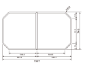 パナソニック Panasonic 風呂ふた (フロフタ) GVR1364 風呂フタ 組みフタ 幅×奥行き 1367×745mm 本体厚み 4.3mm ホワイト