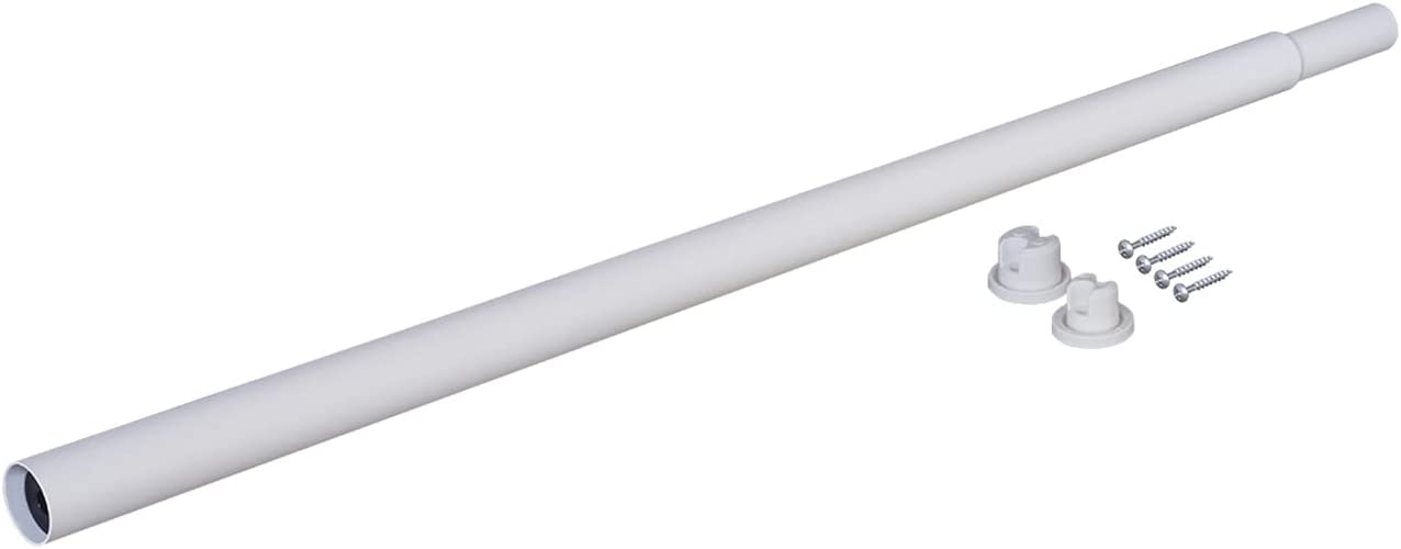 【IXO-8N】平安伸銅工業 伸縮ロッド M アイアン 幅70〜110cm ホワイト ラブリコ