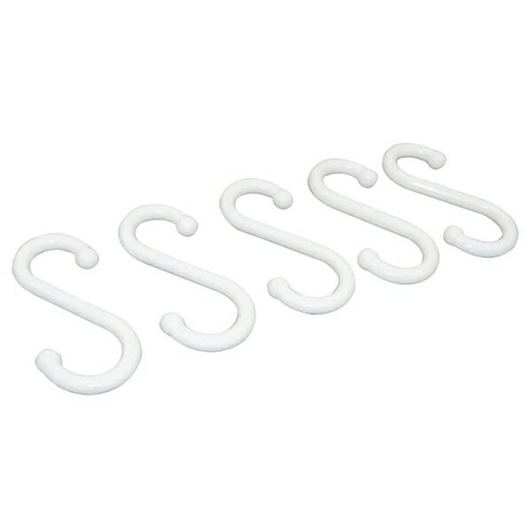 【FW-22】平安伸銅工業 突っ張り棒用Sフック 内径1.9〜2.2cm ホワイト