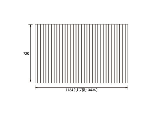 配送予定日数は目安です。お届けに1ヶ月以上かかる場合がございます。記載されている日数でのお届けを、必ずしもお約束するものではありません。ご了承の上、ご注文下さいますようお願い致します。品番：GA121AC奥行き×幅：720×1134mm (リブ数：34本) 本体材質・厚み：ABS樹脂・13.5mm・ホワイト 風呂フタフック：なし 対応シリーズ： 対応浴室(浴槽)サイズ：1200 浴槽形状：浴槽材質：発売日〜中止日：2003.11.12〜 GA121Aの代替品