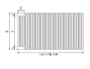 パナソニック Panasonic(松下電工 ナショナル) 風呂ふた(ふろふた フロフタ) 巻きふた GA1403C 740×1335mm (リブ数:40本)