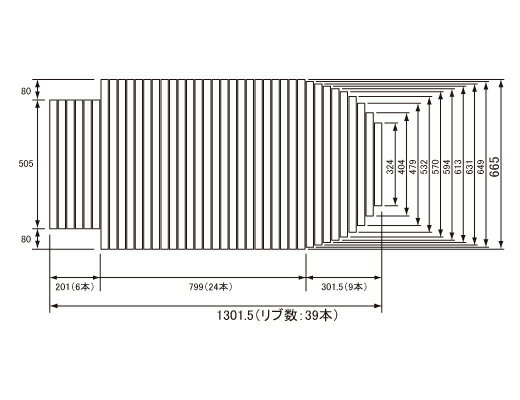 Canyon ステンレスキャニオンシェルフ SUS 530x1820x1390 4段 SUS530182013904 1台 ■▼353-1436 【送料都度見積】