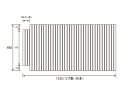 パナソニック Panasonic(松下電工 ナショナル) 風呂ふた(ふろふた フロフタ) 巻きふた GA140NC 665×1335mm (リブ数:40本)