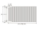 パナソニック Panasonic(松下電工 ナショナル) 風呂ふた(ふろふた フロフタ) 巻きふた GA141CC (GA141Cの代替品) 740×1335mm (リブ数:40本)