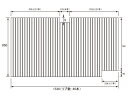 パナソニック Panasonic(松下電工 ナショナル) 風呂ふた(ふろふた フロフタ) 巻きふた GA161FJC (GA161FJの代替品) 850×1536mm (リブ数:46本)