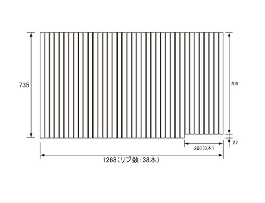 パナソニック Panasonic(松下電工 ナショナル) 風呂ふた(ふろふた フロフタ) 巻きふた GKRX72MF5S1R (..