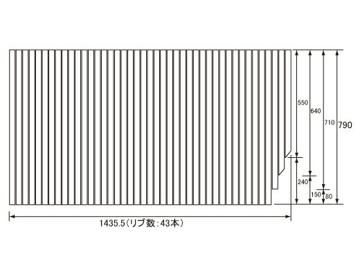 pi\jbN Panasonic(dH iVi) Cӂ(ӂӂ tt^) ӂ GKRX74MF7S2R (֕i GKRX74MF7S2RC) 790~1435.5mm (u:43{)