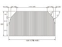 パナソニック Panasonic(松下電工 ナショナル) 風呂ふた(ふろふた フロフタ) 巻きふた GKU74WMF7T1 (代替品GKU74WMF7T1C) 820×1536mm (リブ数:46本)