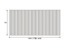 パナソニック Panasonic(松下電工 ナショナル) 風呂ふた(ふろふた フロフタ) 巻きふた RL91057C (RL91057の代替品) 725×1469mm (リブ数:44本)