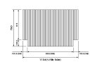 パナソニック Panasonic(松下電工 ナショナル) 風呂ふた(ふろふた フロフタ) 巻きふた RLU71MN1K1C (RLU71MN1K1の代替品) 750×1134mm (リブ数:34本)