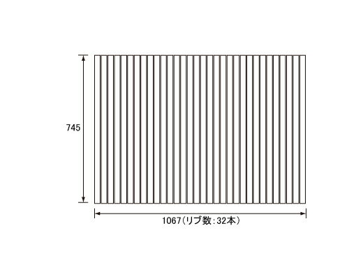 パナソニック Panasonic(松下電工 ナショナル) 風呂ふた(ふろふた フロフタ) 巻きふた RSS73MN1S 745×1067mm (リブ数:32本)
