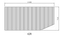 お風呂のふた (旧ヤマハ)新42R【新品番】B10010690 巻きフタ ヤマハシステムバス用 風呂ふた 巻きふた 【寸法】W1498mm×D715mm（旧品番：B10004334） HB10010690