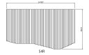 お風呂のふた トクラス (旧ヤマハ)新54R【新品番】B10010698 巻きフタ ヤマハシステムバス用 風呂ふた 巻きふた 【寸法】W1498mm×D895mm（旧品番：BFPFTAA100A0） HB10010698
