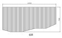 お風呂のふた トクラス (旧ヤマハ)新60R【新品番】B10010704 巻きフタ ヤマハシステムバス用 風呂ふた 巻きふた 【寸法】W1668mm×D768mm（旧品番：GBFPFTAA130A0）