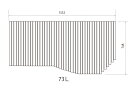 お風呂のふた トクラス (旧ヤマハ)新73L【新品番】FFMADW2X1 巻きフタ ヤマハシステムバス用 風呂ふた 巻きふた 【寸法】W1532mm×D748mm（旧品番：GFFMADW2XX）