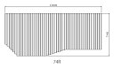 お風呂のふた トクラス (旧ヤマハ)新74R【新品番】FFMALW1X1 巻きフタ ヤマハシステムバス用 風呂ふた 巻きふた 【寸法】W1668mm×D748mm（旧品番：GFFMALW1XX）