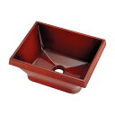 【493-149-BR】カクダイ 角型手洗器 栃杢 KAKUDAI (代替品 493-256-BR でお届け)