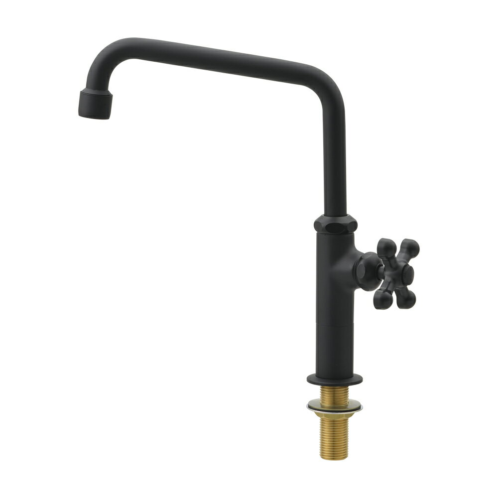 【700-788-D】カクダイ 泡沫立形自在水栓 マットブラック KAKUDAI