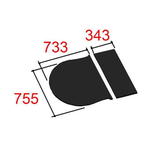 yYFK-1176B(10)R-D/KzLIXIL INAX Ct^ ۉgt^ 2g R^Cv ubN s755mm 733mmE343mm