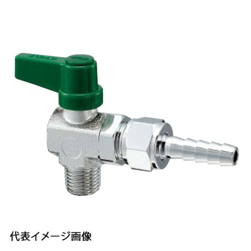 【ML6-0809】オンダ製作所 ボールバルブ フリーボール ML6型 Rねじ×ホースジョイント 呼び径1/4×9 バラ売