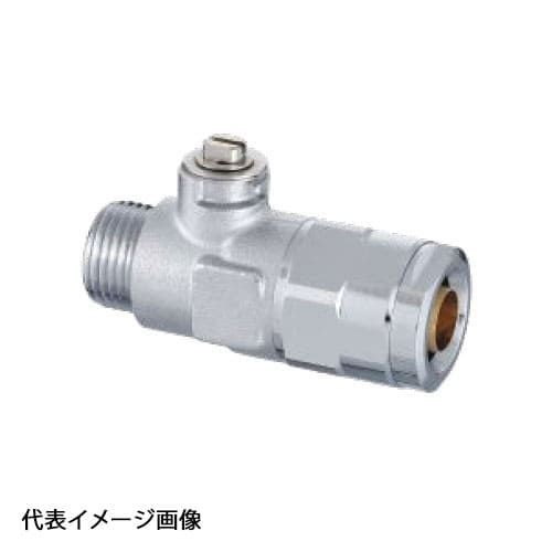 【WB28-1313M-S-1】オンダ製作所 WB28型 流量調整ボールバルブ 平行おねじ ドライバー式 G1/2×13A バラ売