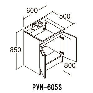 LIXIL ʉϑ{ PVV[Y Ԍ600mm PVN-605S VOo[V[(GRnhȂEfؑւȂ)y[J[iz