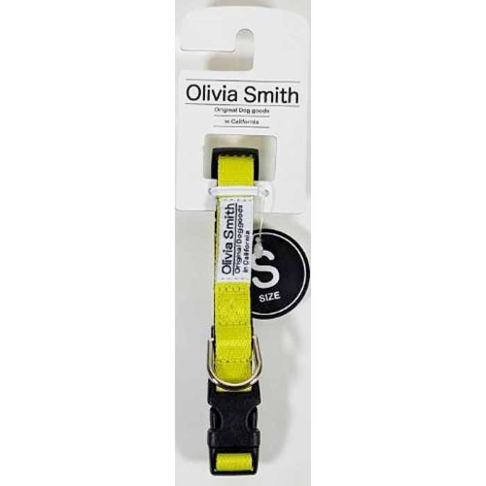 【最大2000円OFFクーポン配布中】 オリビアスミス ドッグカラー ライトグリーン Sサイズ （犬用首輪） ..