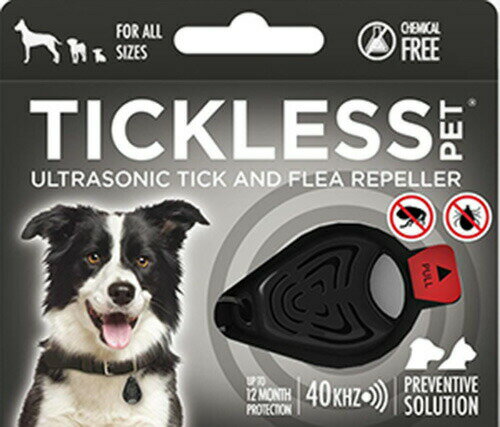 【最大1100円OFFクーポン配布中】 TICKLESS PET チックレス ペット ブラック （犬猫用ダニ・ノミ対策）ベムパートナー