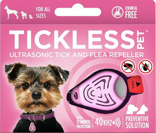 【最大1100円OFFクーポン配布中】 TICKLESS PET チックレス ペット ピンク （犬猫用ダニ・ノミ対策）ベムパートナー