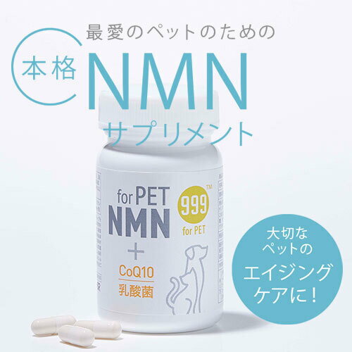 【最大2000円OFFクーポン配布中】 999 for PET NMN 60粒（犬用サプリメント） バリューマーケティング..