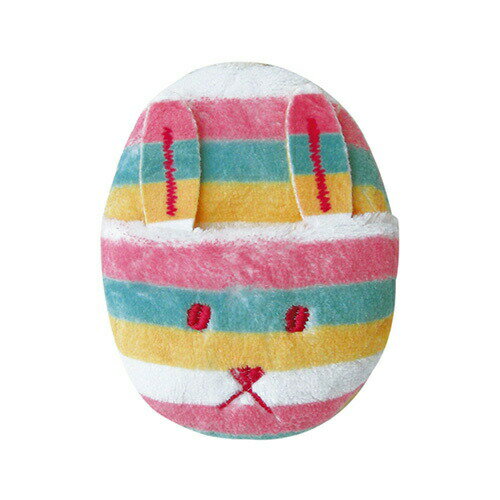 ドッグトイ スリッパ うさぎ/ピンクマルチボーダー(犬用おもちゃ) ワールド商事