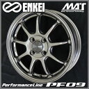 【送料無料】ND系ロードスター 12系ノートニスモ などエンケイ PF09ダークシルバー205/45R17タイヤホイールセット