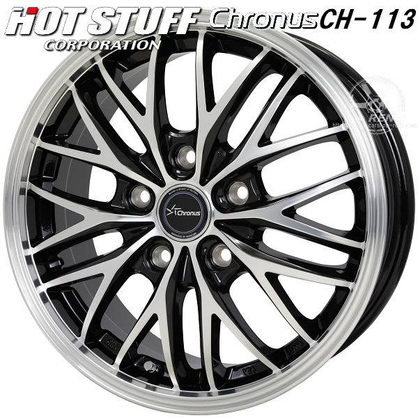 送料無料シエンタクロノス CH-113メタリックブラックポリッシュ205/45R17ファルケン