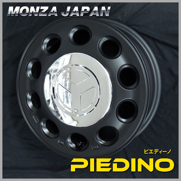 【送料無料】■ピエディーノ■セミグロス ブラック■15インチ■165／55R15■GOODYEAR 国産タイヤ★軽自動車適合…スペーシア タント N-BOX ムーブ ウェイク等に！