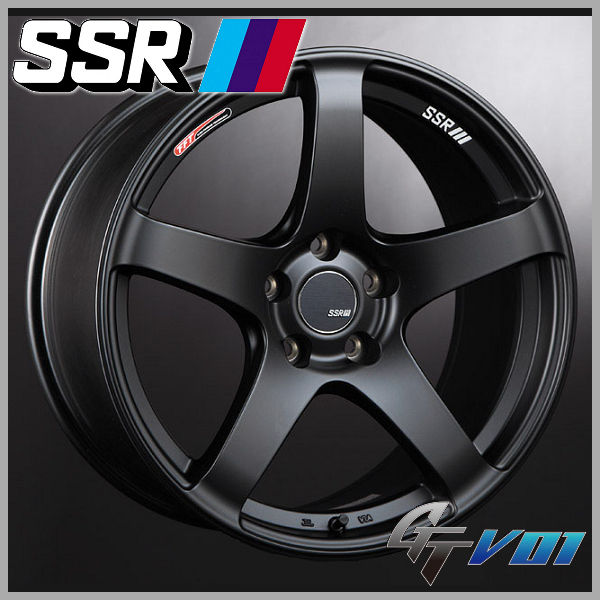 【送料無料】■SSR スピードスター GTV01■フラットブラック■18インチ 5穴PCD100 8．5J＋44■225／40R18 ケンダ カイザーKR20★86 BRZ