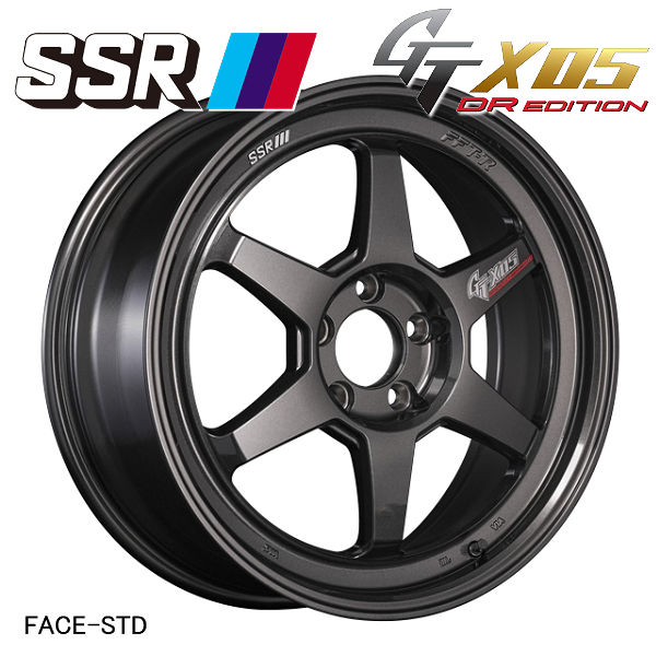 Rakuten - 送料無料SSR スピードスター GTX05プリズムダークガンメタ19インチ 8.5J +38（5穴PCD114.3）アルミホイール 4本セットスポークステッカー付属