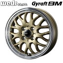 送料無料N-BOX タント スペーシア ムーヴ などWEDS GYRAFT 9Mゴールド／リムポリッシュ155/65R14ブリヂストン タイヤホイールセット