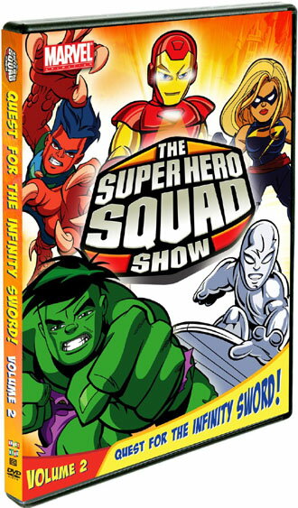 【こちらの商品はお取り寄せの商品になります。入荷の目安：1〜3週間】 ※万が一、メーカーに在庫が無い場合はキャンセルとさせて頂く場合がございます。その際はご了承くださいませ。 The Super Hero Squad Show: Quest For The Infinity Sword Vol. 2 [ US / Shout! Factory / DVD ] 新品！ ※こちらのDVDはリージョンコード(DVD地域規格)が【1】になります。 日本製のデッキではご覧頂けませんのでご注意下さい。 リージョンコードフリーのDVDデッキなど対応機種でご覧下さい。 ※アメリカ盤につき日本語字幕はございません。 『The Super Hero Squad Show: Quest For The Infinity Sword Vol. 2』の北米版DVD！！ 【仕様】 ■音声：英語 ■ディスク枚数：1枚 ■収録時間：本編132分 【Special Features】 ・Interview with Tom Kenny ・Character profiles ・Art gallery　