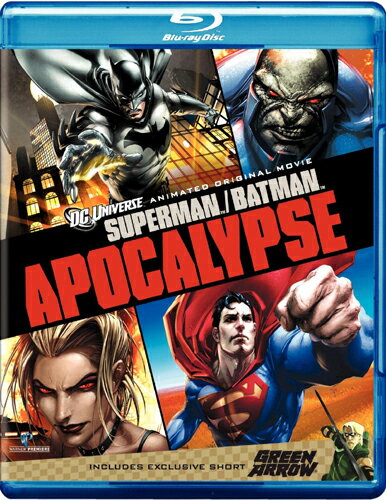 新品北米版Blu-ray！【スーパーマン/バットマン アポカリプス】 Superman/Batman: Apocalypse [Blu-ray] (Includes GREEN ARROW)！