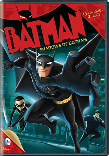 【こちらの商品はお取り寄せ商品となります。入荷の目安：1〜3週間】 ※万が一、メーカーに在庫が無い場合はキャンセルとさせて頂く場合がございます。その際はご了承くださいませ。 Beware the Batman: Shadows of Gotham Season 1 Part 1 [ US / Warner Home Video / DVD ] 新品！ ※こちらのDVDはリージョンコード(DVD地域規格)が【1】になります。 日本製のデッキではご覧頂けませんのでご注意下さい。 リージョンコードフリーのDVDデッキなど対応機種でご覧下さい。 ※アメリカ盤につき日本語字幕はございません。 『Beware the Batman: Shadows of Gotham』のシーズン1のパート1！！2枚組、13エピソードを収録！！ 【仕様】 ■音声：英語 ■字幕：英語 ■ディスク枚数：2枚 ■収録時間：本編286分　