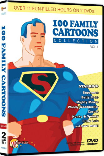 新品北米版DVD！100 Family Cartoons Collection, Vol. 1！