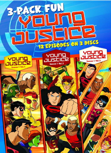 新品北米版DVD！【ヤング・ジャスティス】 Young Justice: Season One Vol.1,2,3 （シーズン1 第1話〜第12話）！