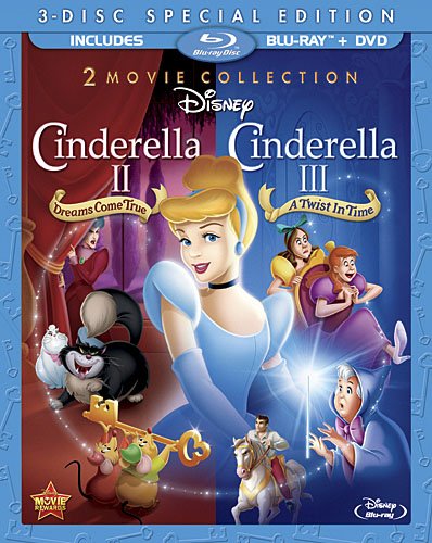 新品北米版Blu-ray！『シンデレラ2』『シンデレラIII 戻された時計の針』 Cinderella II: Dreams Come True & Cinderella III: A Twist In Time (Three-Disc Blu-ray/DVD Combo in Blu-ray Packaging)