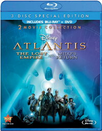 北米版Blu-ray！『アトランティス／失われた帝国』＋『アトランティス／帝国最後の謎』 Atlantis: The Lost Empire / Atlantis: Milo's Return [Blu-ray/DVD]！＜初ブルーレイ化＞