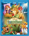 【こちらの商品はお取り寄せの商品になります。入荷の目安：1〜3週間】 ※万が一、メーカーに在庫が無い場合はキャンセルとさせて頂く場合がございます。その際はご了承くださいませ。 Robin Hood: 40th Anniversary Edition [Blu-ray/DVD] ロビン・フッド (1973) [ US / Buena Vista / Blu-ray ] 新品！ ※アメリカ盤ブルーレイですが、国内ブルーレイデッキで日本盤ブルーレイと同じようにご覧頂けます。 ※アメリカ盤につき日本語音声、字幕はございません。 有名なロビン・フッドの物語を擬人化した動物のキャラクターでディズニーがアニメーション化した『ロビン・フッド』の北米版ブルーレイ！！DVDもセットになっています！！ イギリス、シャーウッドの森に住むおたずね者のロビンフッド。でも本当は、重い税金で人々を苦しめるプリンス・ジョンや悪い貴族をこらしめる、心やさしい正義の味方！囚われた仲間を助け出し、平和な森をふたたび取り戻すため、剣を自由に操り、得意の弓矢で敵を射ち、時には賢く変装をして大活躍。美しいマリアン姫や力持ちの相棒、リトル・ジョンなど、個性あふれるキャラクターたちも楽しく生き生きと描かれています。愛と勇気の冒険物語『ロビンフッド』は、世界中で親しまれてきた伝説を鮮やかに甦らせたディズニー・アニメーションの傑作です。 【仕様】 ■音声：英語, スペイン語, フランス語 ■字幕：英語, スペイン語, フランス語 ■ディスク枚数：2枚 ■収録時間：本編83分 【Special Features】 ・Deleted Storyline "Love Letters" ・Alternate Ending ・Oo-De-Lally Disney Sing-Along Song ・Disney Song Selection ・Robin Hood Storybook ・Robin Hood Art Gallery ・Ye Olden Days Bonus Short ・Sing Along With The Movie　