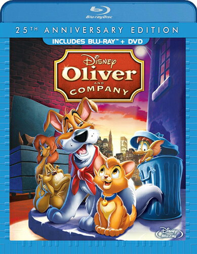 新品北米版Blu-ray！【オリバー／ニューヨーク子猫ものがたり】 Oliver & Company: 25th Anniversary Edition [Blu-ray/DVD]！