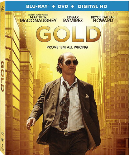 新品北米版Blu-ray！【ゴールド／金塊の行方】 Gold [Blu-ray/DVD]！＜マシュー・マコノヒー主演＞